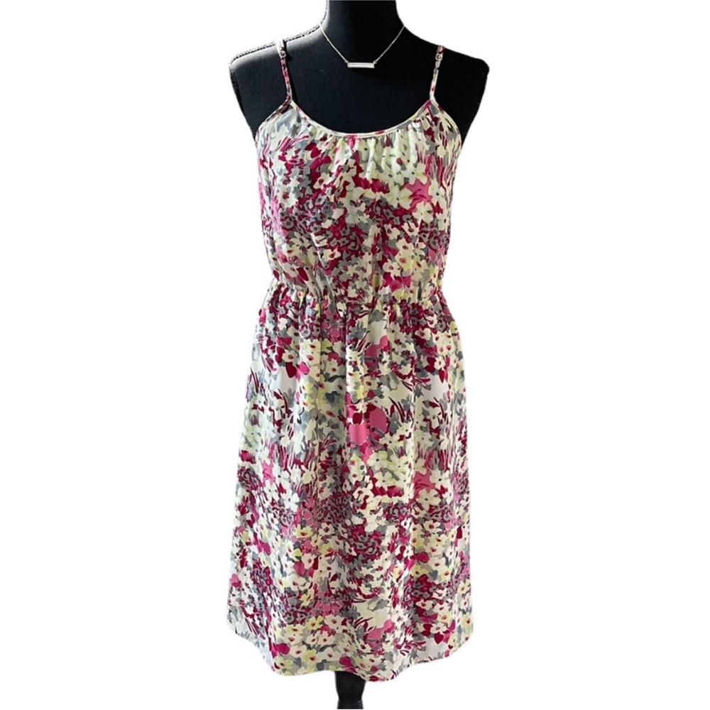 Banana Republic Floral Sundress Small Silk